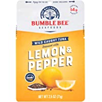 Bumble Bee Lemon & Pepper Seasoned Tuna, Single Serve Pouch, 2.5 oz