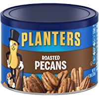 PLANTERS Roasted Pecans, 7.25 oz. Resealable Canister - Salted Pecans - Snacks for Adults - Kids Snacks - Vegan Snacks…