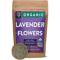 Organic Lavender Flowers Dried | Perfect for Tea, Baking, Lemonade, DIY Beauty, Sachets & Fresh Fragrance | 100% Raw…