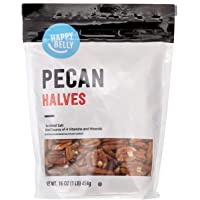 Amazon Brand - Happy Belly Pecan Halves, 16 Ounce