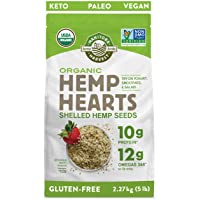 Manitoba Harvest Organic Hemp Hearts Shelled Hemp Seeds, 5lb; with 10g Protein & 12g Omegas per Serving, Non-GMO, Gluten…
