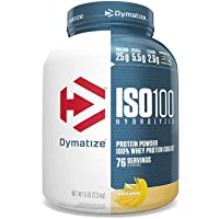 Dymatize ISO 100 Whey Protein Powder with 25g Hydrolyzed 100 Whey Isolate Gluten Free Fast Digesting,Smooth Banana, 80…