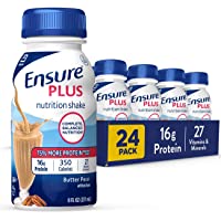 Ensure Plus Nutrition Shake with 16 grams of High-Quality protein, Meal Replacement Shakes, Butter Pecan, 8 fl oz, 24…