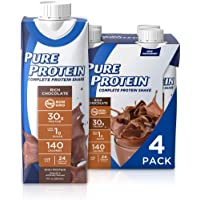Pure Protein Chocolate Protein Shake | 30g Complete Protein | Ready to Drink and Keto-Friendly | Vitamins A, C, D, and E…
