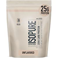 Isopure Whey Isolate Protein Powder with Vitamin C & Zinc for Immune Support, 25g Protein, Zero Carb & Keto Friendly…