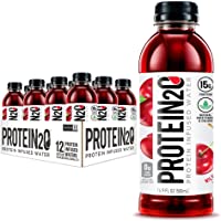 Protein2o 15g Whey Protein Infused Water, Wild Cherry, 16.9 oz Bottle (Pack of 12)