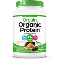 Orgain Organic Plant Based Protein Powder, Chocolate Peanut Butter - 21g of Protein, Vegan, Low Net Carbs, Non Dairy…