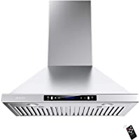 IKTCH 30-inch Wall Mount Range Hood 900 CFM Ducted/Ductless Convertible, Kitchen Chimney Vent Stainless Steel with…