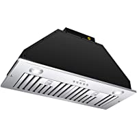 Range Hood Insert 30 Inch,Vent Hood Insert,Ducted/Ductless Convertible Range Hood,600 CFM,Stainless Steel,With Charcoal…