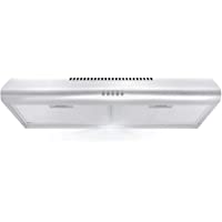 Cosmo COS-5MU30 30 in. Under Cabinet Range Hood Ductless Convertible Duct, Slim Kitchen Stove Vent with, 3 Speed Exhaust…