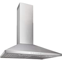 BROAN NuTone BWP2244SS Convertible Wall-Mount LED Lights Pyramidal Chimney Range Hood, 24-Inch, Stainless Steel