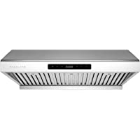Hauslane | Chef Series 30” PS10 Under Cabinet Range Hood | PRO PERFORMANCE | Stainless Steel Electric Stove Ventilator…