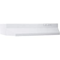Broan-NuTone 30-inch Under-Cabinet Convertible Range Hood with 2-Speed Exhaust Fan and Light, 210 Max Blower CFM, White