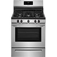 FFGF3054TS 30 Gas Range with 5 Burners 5 cu. ft. Oven Capacity One-Touch Self Clean Quick Boil Electronic Kitchen Timer…