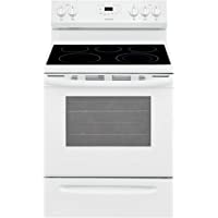 Frigidaire FCRE3052AW 30" Freestanding Electric Range with 5.3 cu. ft. Capacity Quick Boil Store-More Storage Drawer and…