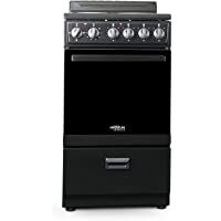 Premium Levella 20" Electric Range with 4 Coil Burners and 2.2 Cu. Ft. Oven Capacity in Black