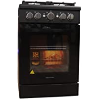 Greystone, 24 Inch Slide-In RV Gas Range, Stove and Oven Combo, 110 Volt, LP, 4 Burners, Black