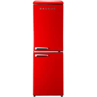 Galanz GLR74BRDR12 Retro Bottom Mount Refrigerator, Adjustable Mechanical Thermostat with True Freezer, Red, 7.4 Cu Ft
