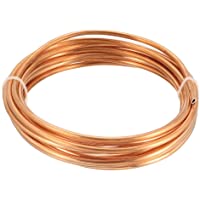 uxcell Refrigeration Tubing, 1/8" OD x 5/64" ID x 9.8 Ft Soft Coil Copper Tubing
