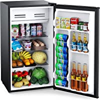 Compact Refrigerator 3.3 Cu Ft Mini Fridge with Freezer, Single Door, Low noise, Removable Glass Shelves, Compact…