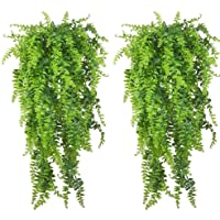 PINVNBY Reptile Plants Hanging Fake Vines Boston Climbing Terrarium Plant with Suction Cup for Bearded Dragons Lizards…
