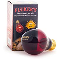 Fluker's Red Heat Bulbs for Reptiles, Black, 1 Count (Pack of 1)