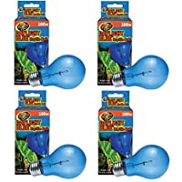 (4 Pack) Zoo Med Daylight Blue Reptile Bulbs - 100 Watt Each
