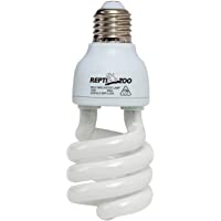 REPTIZOO Energy Saving Lamps UVB Bulb,Spiral Compact 26 Watts UVB 10.0 Reptile Light Bulb Fit for Desert Type Reptile…