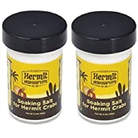 Fluker's Soaking Salt for Hermit Crabs, 2.4-Ounce Container (2 Pack)