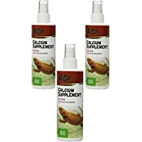 Zilla Reptile Health Supplies Calcium Supplement Food Spray, 8-Ounce
