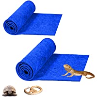 HERCOCCI 2 Pack Reptile Carpet, 39’’ x 20’’ Terrarium Bedding Substrate Liner Reptile Cage Mat Supplies for Bearded…