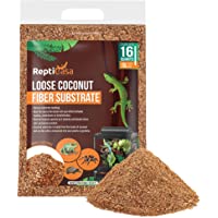 ReptiCasa Loose Coconut Substrate Husk Fibers, 16 Quarts Bag, Clean Natural Terrarium Bedding for Reptiles, Amphibians…