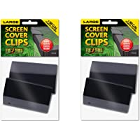 Exo Terra 2 Pack of Terrarium Screen Cover Clips, Small, for Aquariums and Glass Tanks