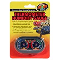 Zoo Med Economy Analog Dual Thermometer and Humidity Gauge