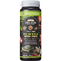 Ultra Fresh - Turtle Nutri Stick, Wild Sword Prawn, Calcium & Vitamin D-Enriched Aquatic Turtle Food with Probiotics for…