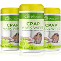 Care Touch CPAP Mask Cleaning Wipes - Scented - 3 Packs of 70 Scented Cleaning Wipes for CPAP Masks (210 Total) - Made…
