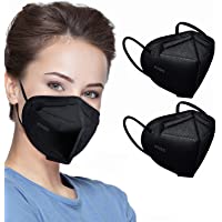 100pcs KN95 Face Mask Black Filter Breathable Masks 5 Layer Design Cup Dust Safety Masks