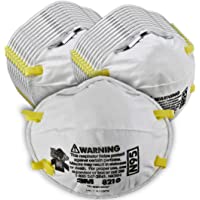 3M Personal Protective Equipment Particulate Respirator 8210, N95, Smoke, Dust, Grinding, Sanding, Sawing, Sweeping, 20…