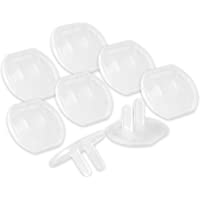 Power Gear Plastic Outlet Covers, 8 Pack, Shock Prevention, Child Safe, Easy Install, UL Listed, Clear, 50271, 8 Pack, 8…