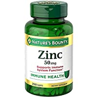 Nature's Bounty Zinc 50 mg Caplets 250 Count