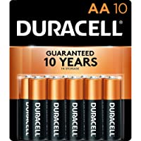 Duracell - CopperTop AA Alkaline Batteries - long lasting, all-purpose Double A battery for household and business - 10…