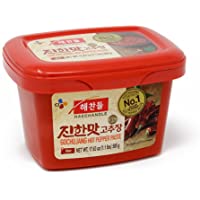 CJ Haechandle Gochujang, Hot Pepper Paste, 500g (Korean Spicy Red Chile Paste, 1.1 lb.)