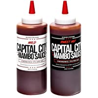 Capital City Mambo Sauce - Variety 2 Pack - Sweet Hot & Mild | Washington DC Wing Sauces | Perfect Condiment Topping for…