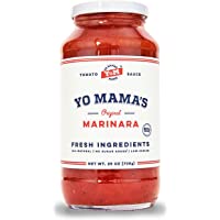 Keto Marinara Pasta and Pizza Sauce by Yo Mama's Foods - Pack of (1) - No Sugar Added, Low Carb, Low Sodium, Gluten Free…