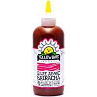 Blue Agave Sriracha Hot Sauce by Yellowbird - Jalapeno, Garlic and Agave Chili Pepper Sauce - Plant-Based, Gluten Free…