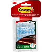 Command Outdoor Rope Light Clips, Clear, Decorate Damage-Free
