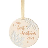 Lenox 2021 Our First Christmas Ornament, 0.40, Multi