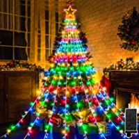 JXLEDAYY Christmas Decorations Star Lights 344 LED Christmas Tree Lights Toppers Lights Memory Function 8 Modes…