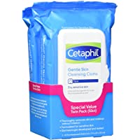 Cetaphil Face and Body Wipes, Gentle Skin Cleansing Cloths, 50 Count, Twin Pack, for Dry, Sensitive Skin, Flip Top…
