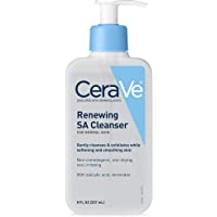 CeraVe SA Cleanser | Salicylic Acid Face Wash with Hyaluronic Acid, Niacinamide & Ceramides| BHA Exfoliant for Face | 8…